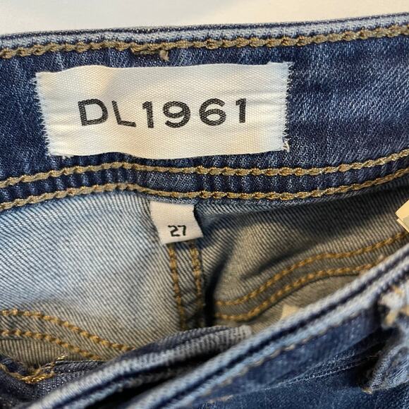 DL1961 Premium Coco Curvy Straight Pacific Mid Rise Denim Jeans 27 - Picture 6 of 8